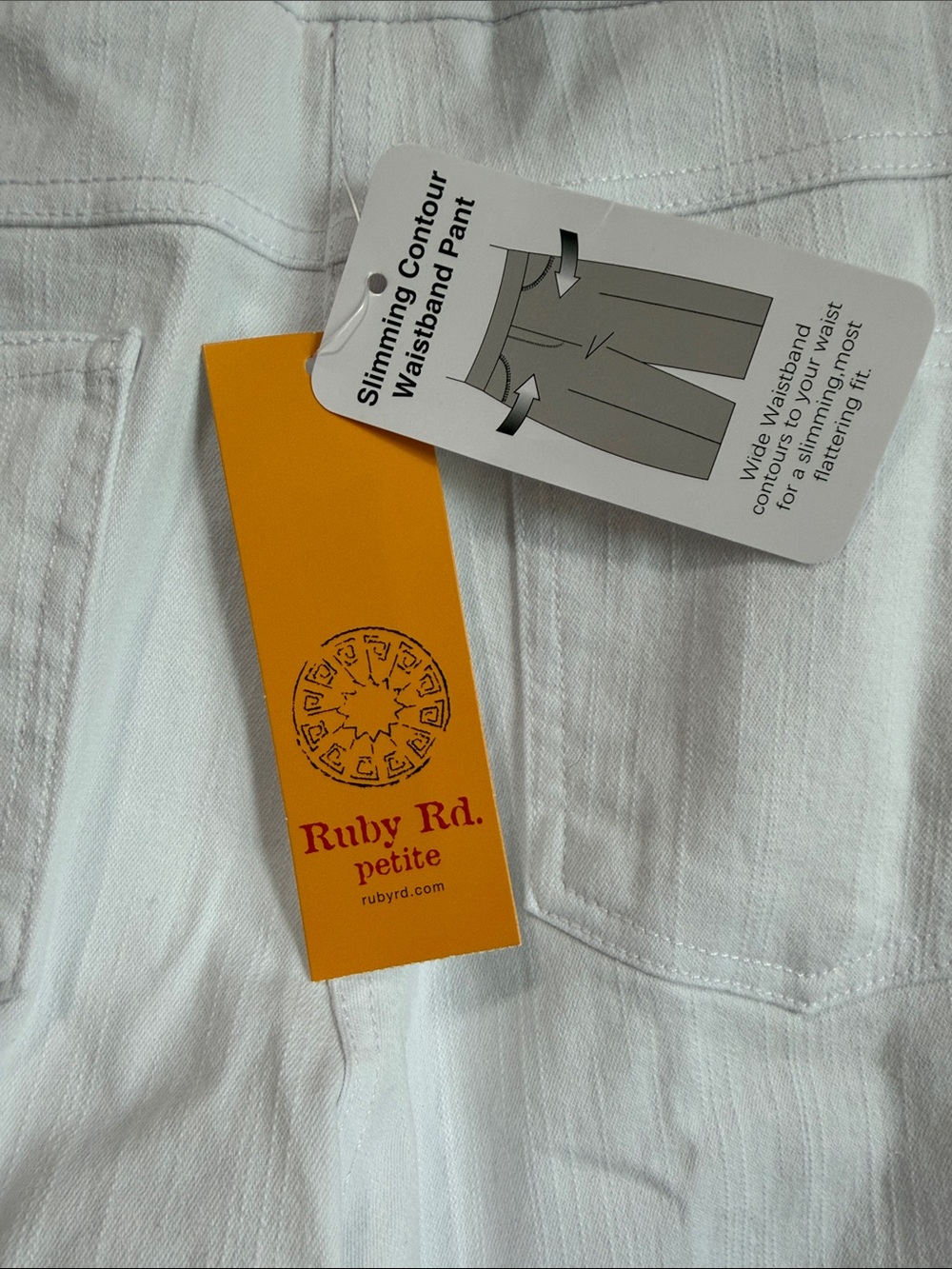 Ruby Rd. White Skinny Pants - Picture 8 of 9